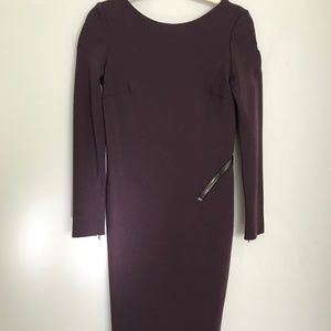 Tom ford zipper dress deep purple